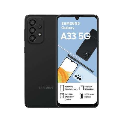 Samsung galaxy a33 5g - dual sim 128gb - black sm-a336e/dsn