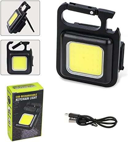 Cob rechargeable - keychain light with bottle opener
