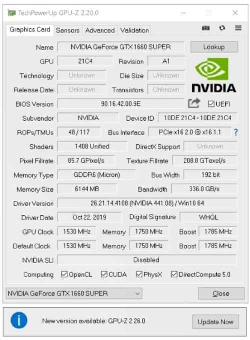 Palit GeForce GTX 1660 SUPER GamingPro 6GB GDDR6 192-bit PCI-E 3.0 Desktop Graphics!
