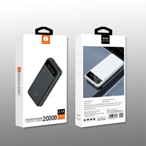 WUW-Y111 20000mAh High Capacity Power Bank with 2.1A Charging out- GREAT DEALS!!