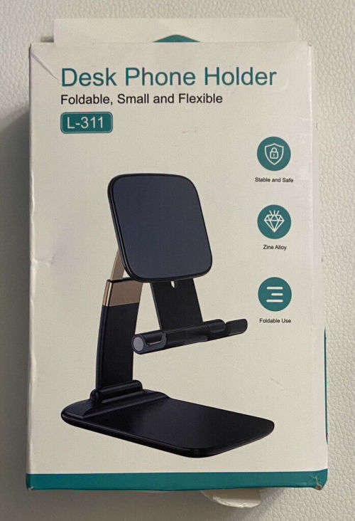 Foldable small and flexible desk phone holder L-311