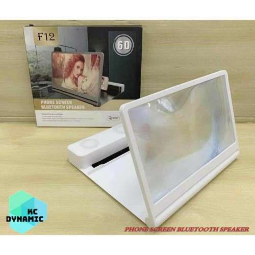 F12 6D Phone Screen Magnifier With Bluetooth Speaker White or Black  (SEALED) LOCAL STOCK!!
