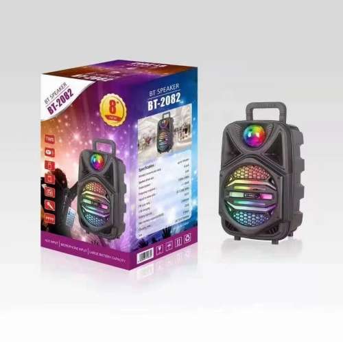 8` BT SPEAKER BT-2082 W/MICPHONE &REMOTE (SEALED)!!