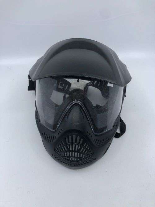 Tippman paintball mask with visor and neck strap - black