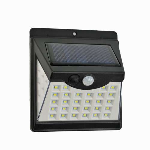 Solar power sensor - wall light 40 led - bright wireless security motion