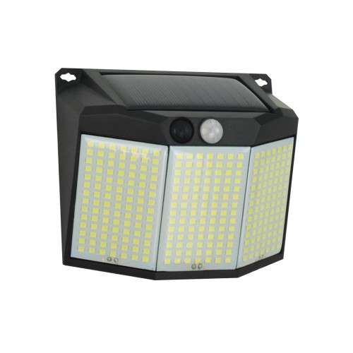 Solar power sensor - wall light 294 led - bright wireless security motion