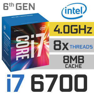 Intel Core i7 6700 6th Generation Skylake Quad-Core 3.4GHz (4.0GHz Turbo) Dual Channel DDR4 CPU!!