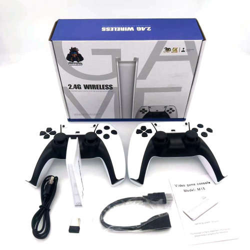Game console - m15 4k hd p5 2.4g - wireless controllers 20 simulators gb2 ddr3 256mb 128g 40000 game