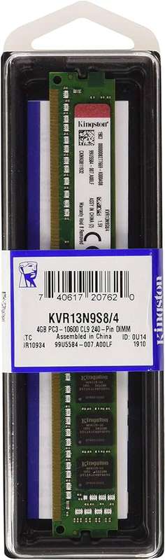 Kingston 4gb ddr3 pc3 kvr13n9s8 - 4 1.5v desktop memory 240- pin dimm