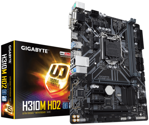 Gigabyte H310M HD2 Intel 8th gen Coffee Lake LGA1151 Micro ATX Desktop motherboard