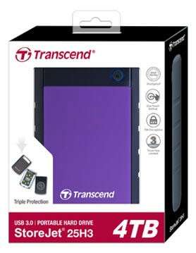 Transcend Storejet 2.5`` External 4TB Hard Drive in the box - GREAT DEALS!!