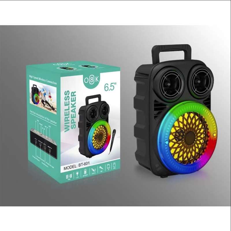 Bluetooth speaker - bt601 with microphone and remote -6.5 inch