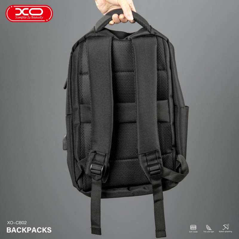 XO CB02 15.6 Computer Shoulder Bag Black (Side USB Port, Quick Charge)  (Local Stock)- GREAT DEALS!!