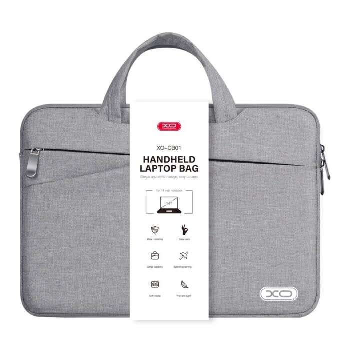 Laptop bag - xo cb01 - 14 inch - grey
