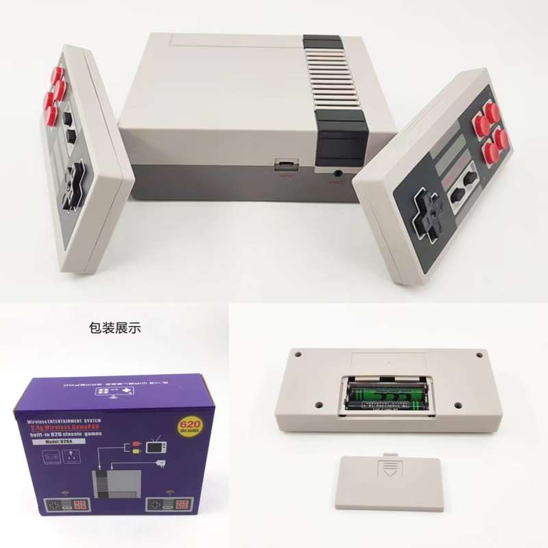 Wireless Gamepad Retro Video Game Console Built-in 620 Games !!
