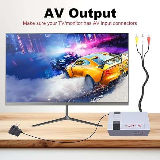 Wireless Gamepad Retro Video Game Console Built-in 620 Games !!