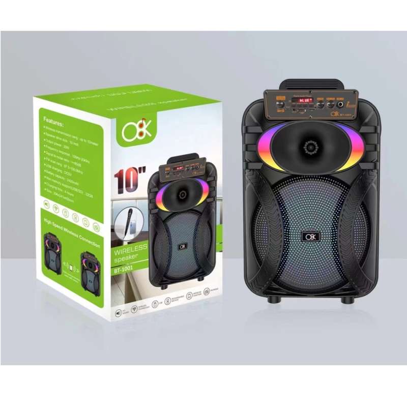 Bluetooth speaker bt1001 with microphone and remote