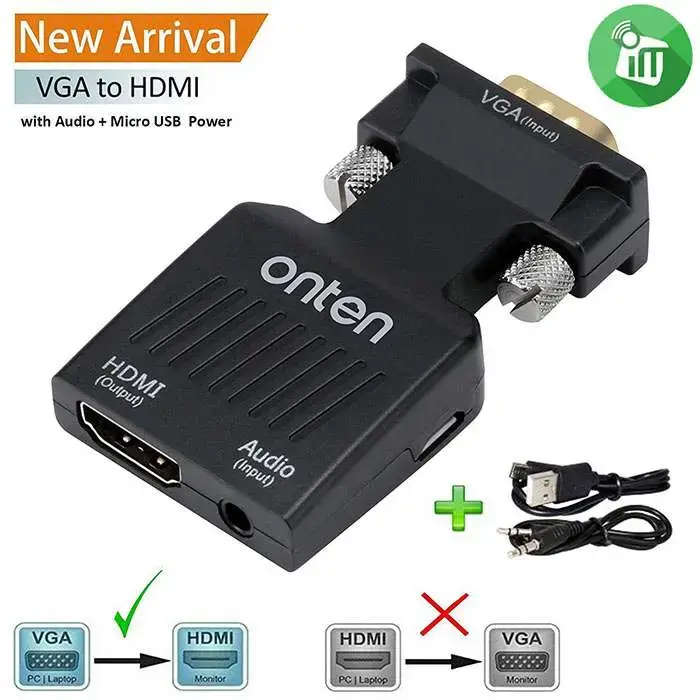Onten -7508 vga to hdmi with aux convert