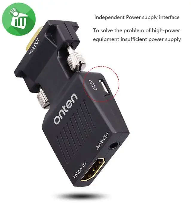 Onten -7557 vga to hdmi with aux convert