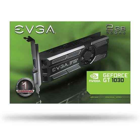 EVGA GeForce GT 1030 SC, 02G-P4-6333-KR, 2GB GDDR5, Low Profile Desktop Graphics!