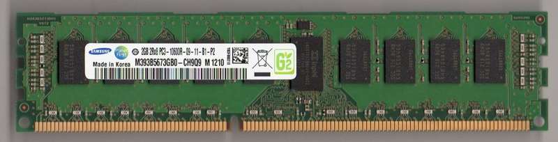 SAMSUNG 2GB 2Rx8 PC3-10600R DDR3 -09-11-B1-P2 - M393B5673GB0 !! GREAT DEALS!!
