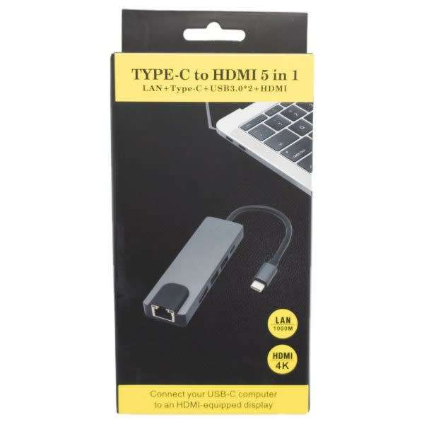 TYPE-C TO HDTV 5 IN 1 -Multi-function 5-in-1 USB-C Adapter Hub!!