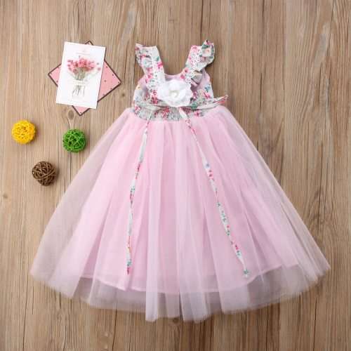 White Lace Dress with Gold Bow