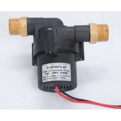 Topsflo 12V DC Solar Power Hot Water Circulation Pump