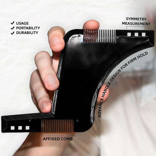 Beard Stencil (Black)