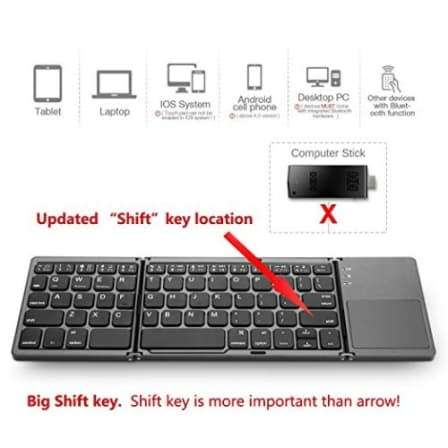 Mini Foldable Bluetooth Keyboard