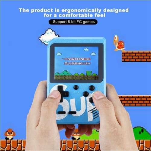 SUP Handheld Retro Gaming Console With Remote Control. 3.0` LED Display. Built-in 400 Classic Games
