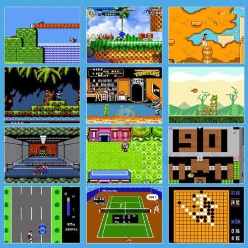 Game Console with 2 Player Controller and 400 Built-in Games, Hours of Fun for the Whole Family
