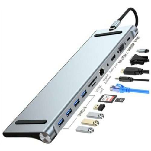 11 in 1 USB Type-C Docking Station | Laptop Port Replicator