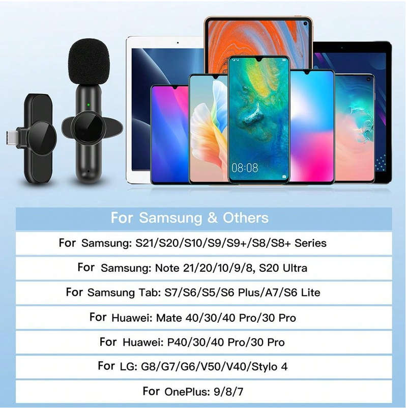 Wireless Microphone for Type- C Phones