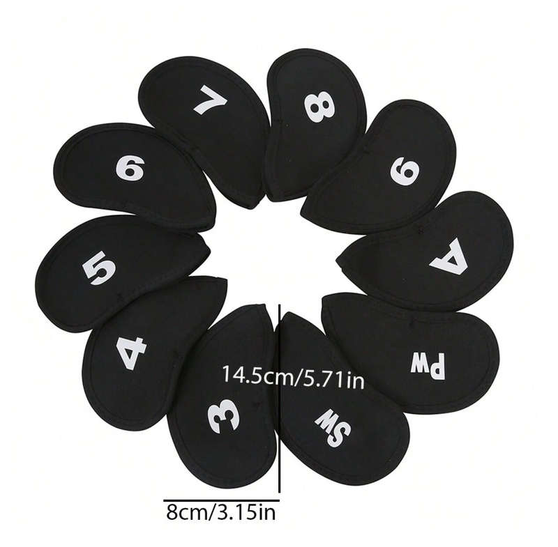 10pcs Golf Club Iron Head Covers