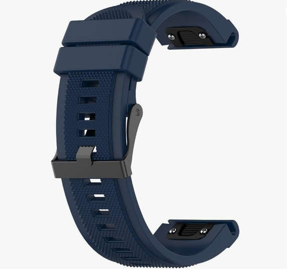 Garmin Fenix SOFT SILICONE NAVY BLUE Strap ***SEE Description***