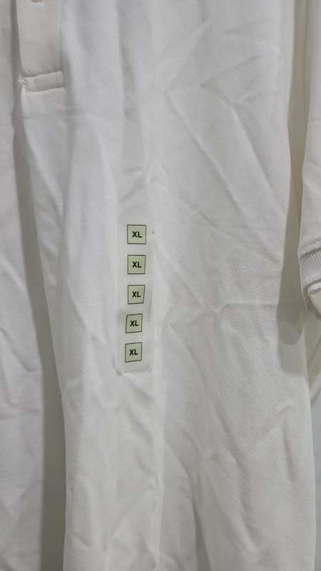 Splash Mens White Golfer/Polo from Dubai - Size XL