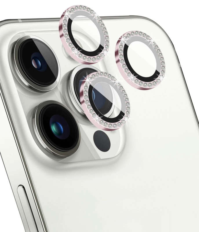 IPhone Rose Gold Diamond Camera Lens Protector (See Description)