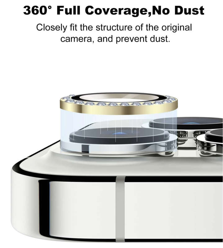 IPhone Gold Diamond Camera Lens Protector (See Description)