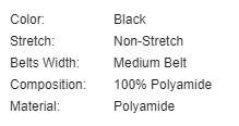 Double buckle Nylon Belt