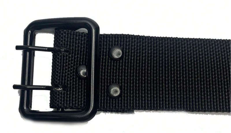 Mens Hunting / Military Double Hole Canvas Belt