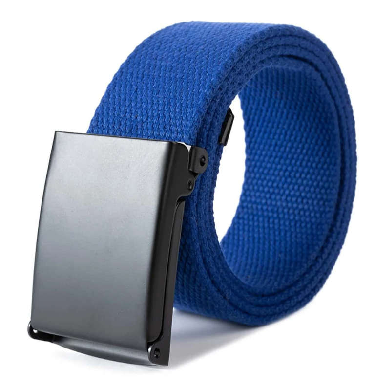***GOLF*** Royal Blue Canvas Belt