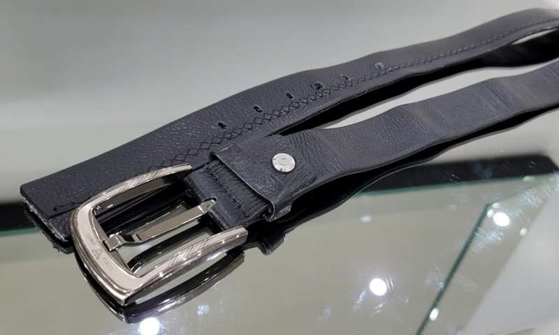 GIORGIO ARMANI Black Leather Belt