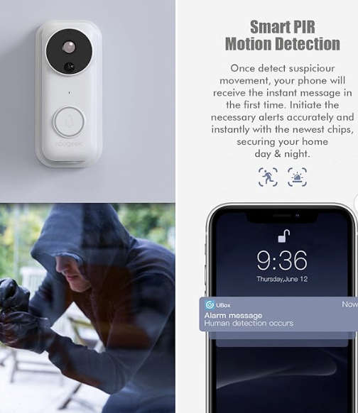 Wireless Smart DoorBell 1080p