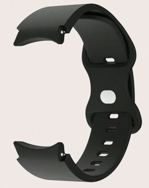 Samsung Watch 6 Butterfly Buckle Silicone Strap (Black)
