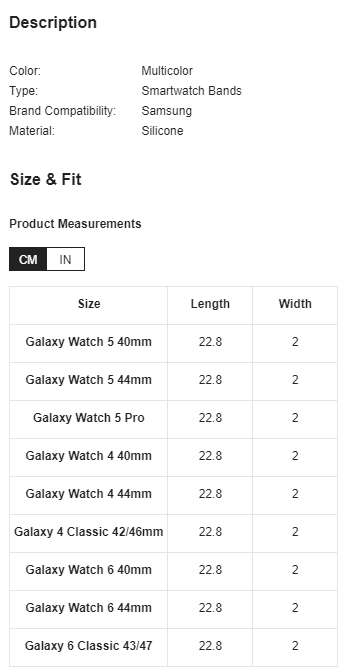 Samsung Watch 6 Buckle Two Colour Strap (Black/Red)