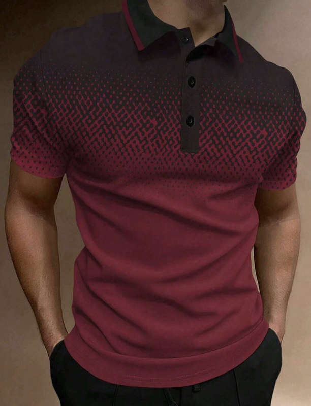 Slim Fit 4XL Mens 3D Printed Golfer