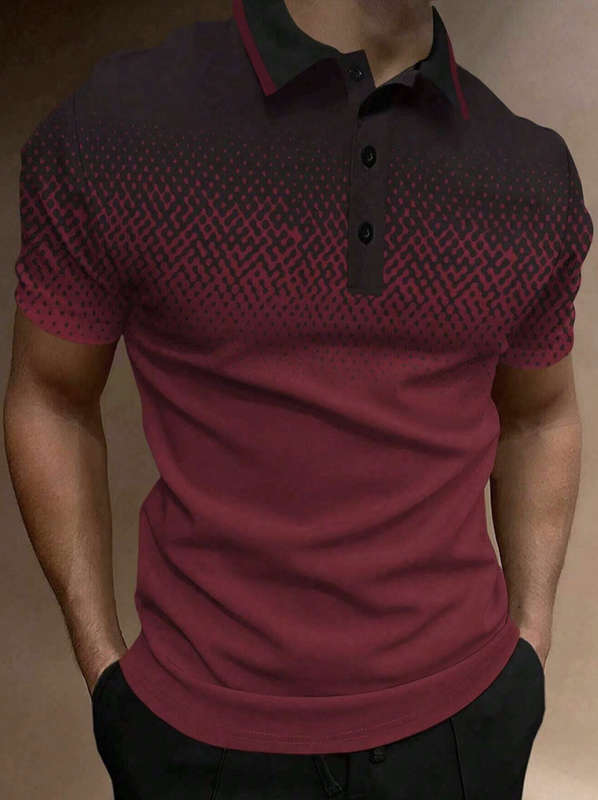 Slim Fit 4XL Mens 3D Printed Golfer