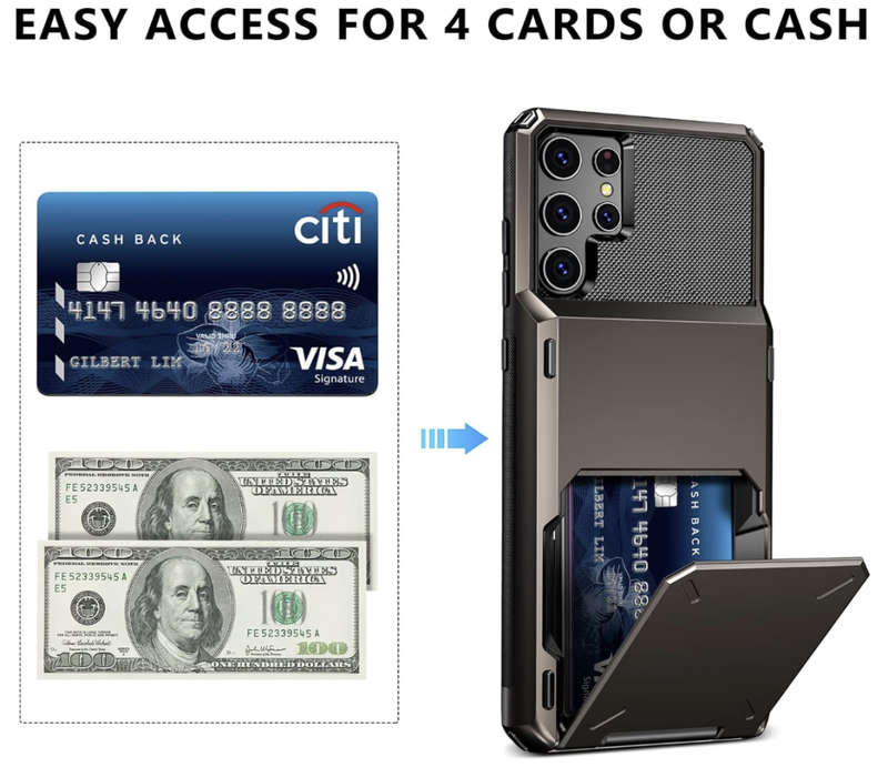 Samsung S22 Ultra Flip Card Case