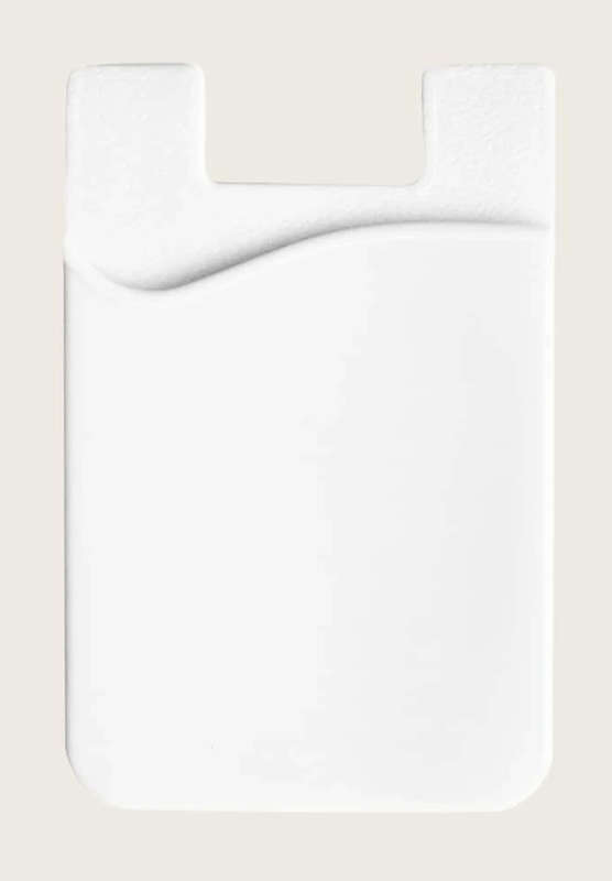 2 card Adhesive Cellphone Card Holder (White)
